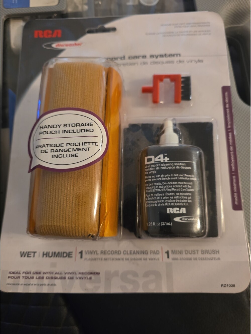 New RCA Discwasher RD1006 D4+ Vinyl Record Care Cleaning Kit